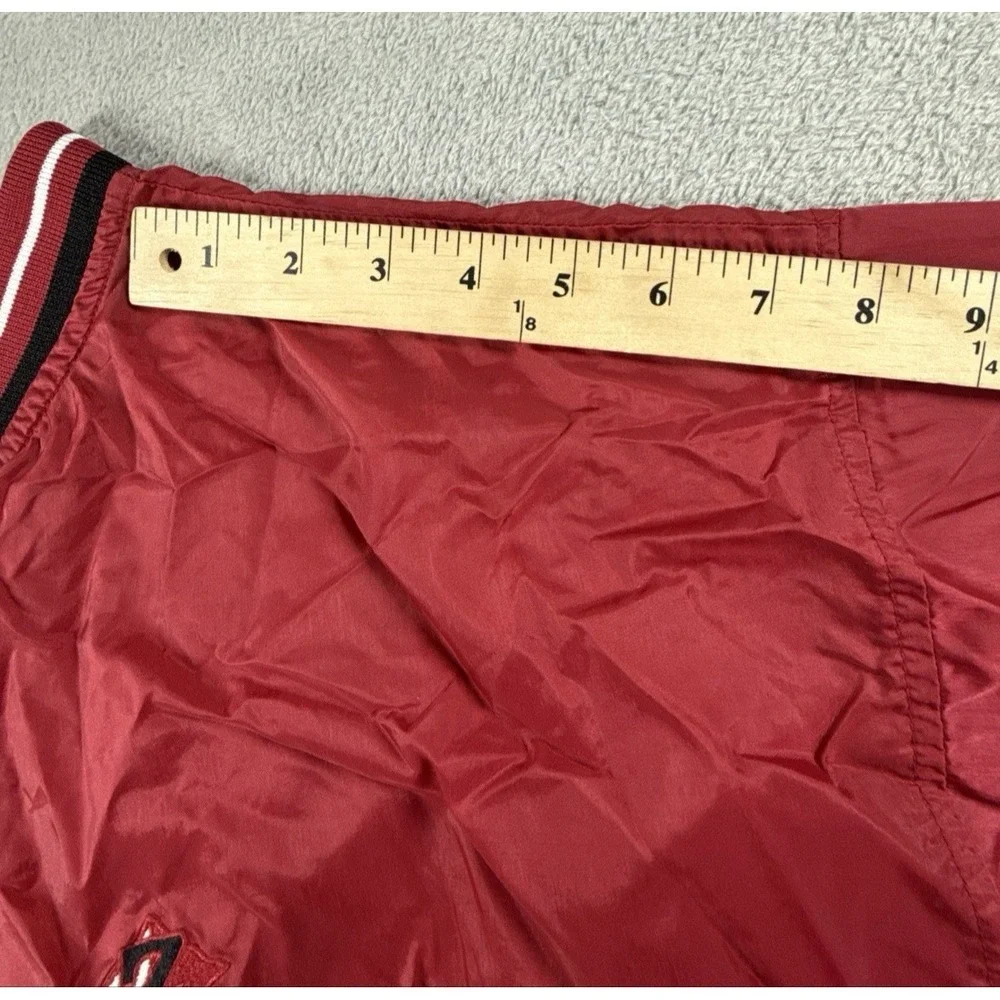 Vintage 90s‎ JERZEES Men's Classic Pullover Windbreaker Jacket Burgundy Size XL